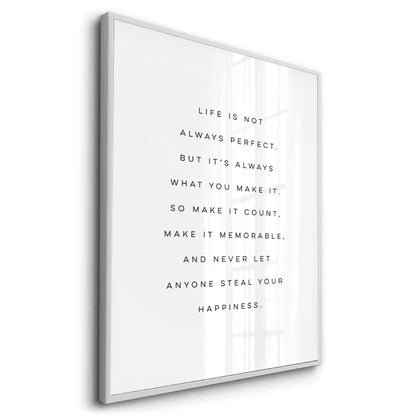 Motivational Happiness Quote - Fine Art