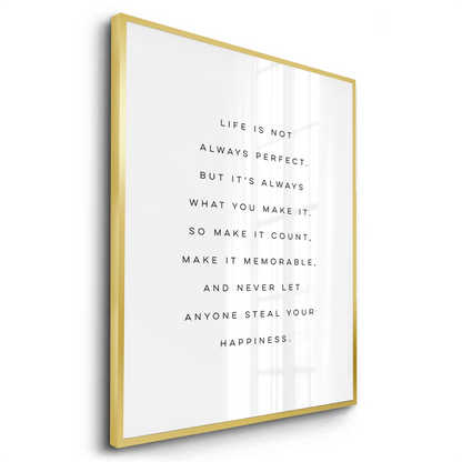 Motivational Happiness Quote - Fine Art