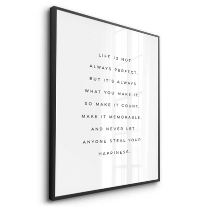Motivational Happiness Quote - Fine Art