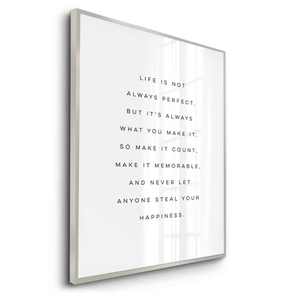 Motivational Happiness Quote - Fine Art