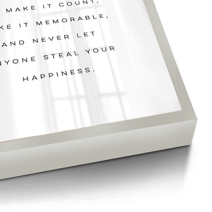 Motivational Happiness Quote - Fine Art