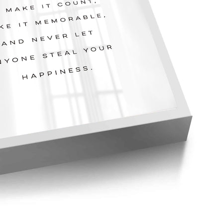 Motivational Happiness Quote - Fine Art