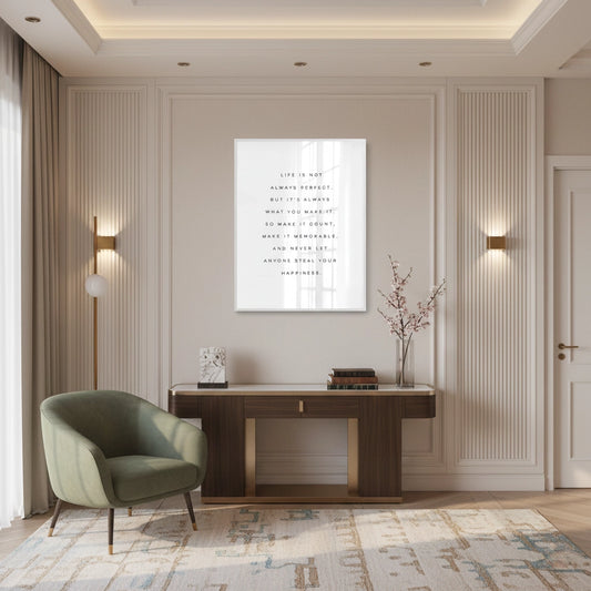 Motivational Happiness Quote - Fine Art