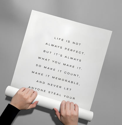 Motivational Happiness Quote - Poster
