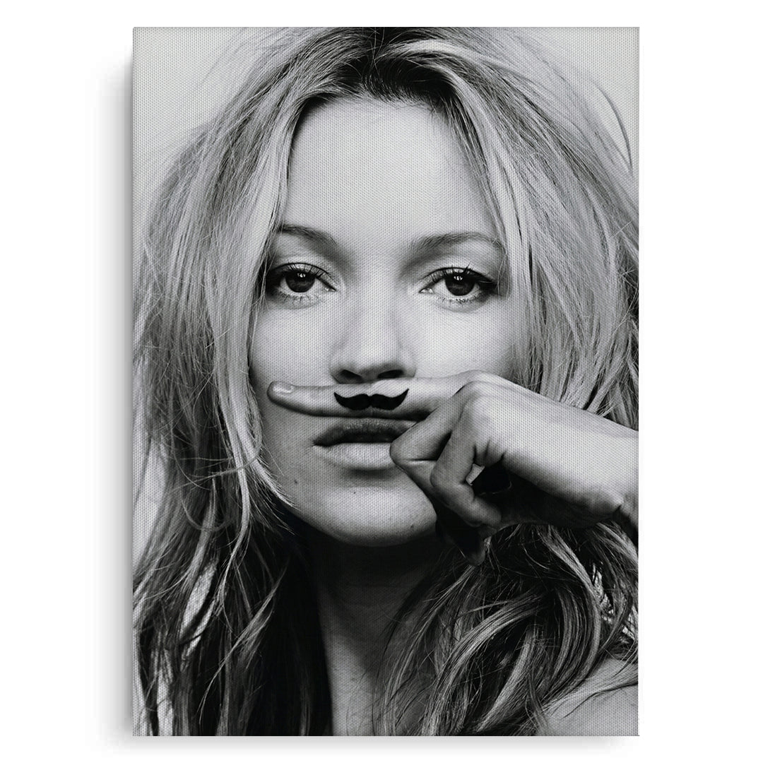 2Mustache Finger - Canvas