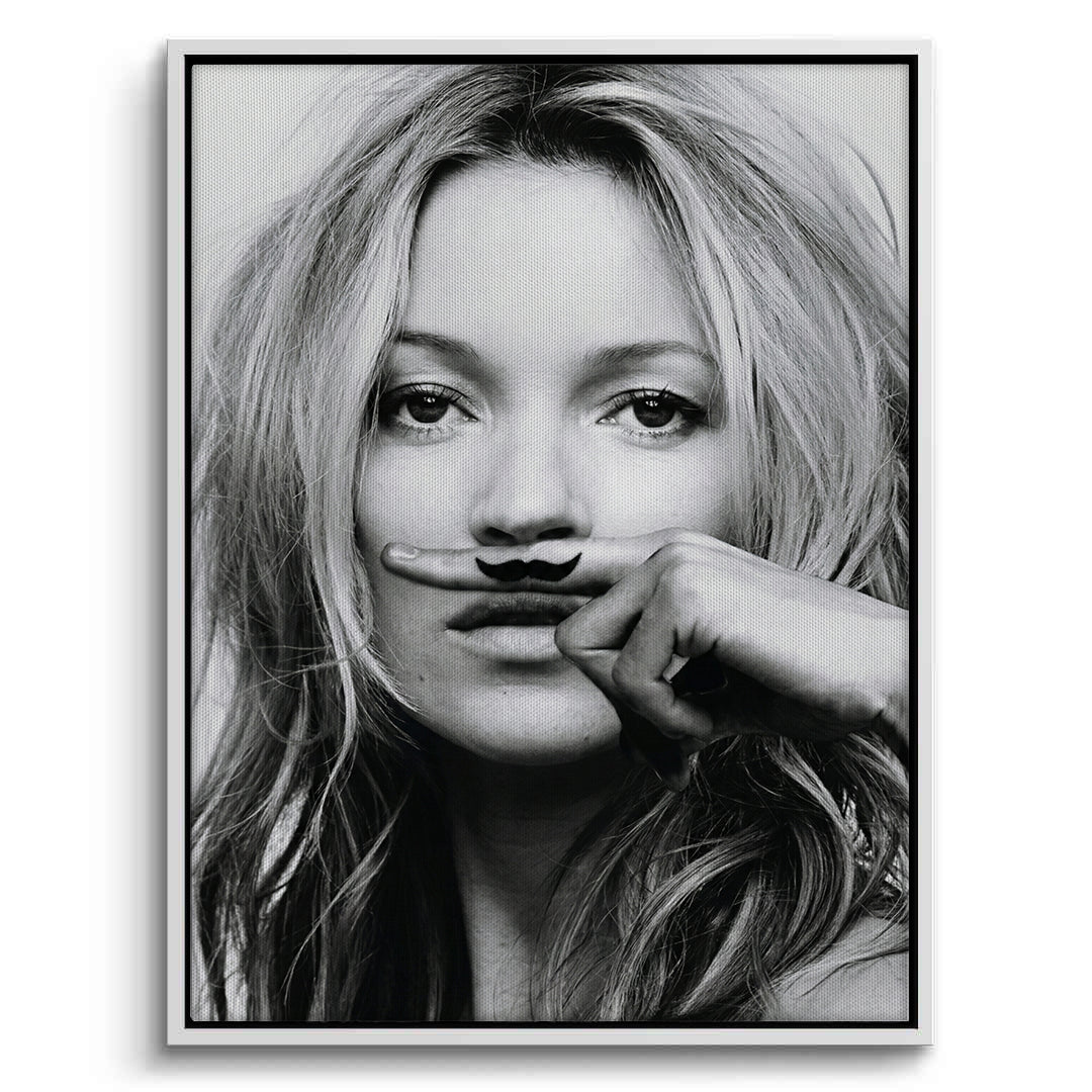 2Mustache Finger - Canvas