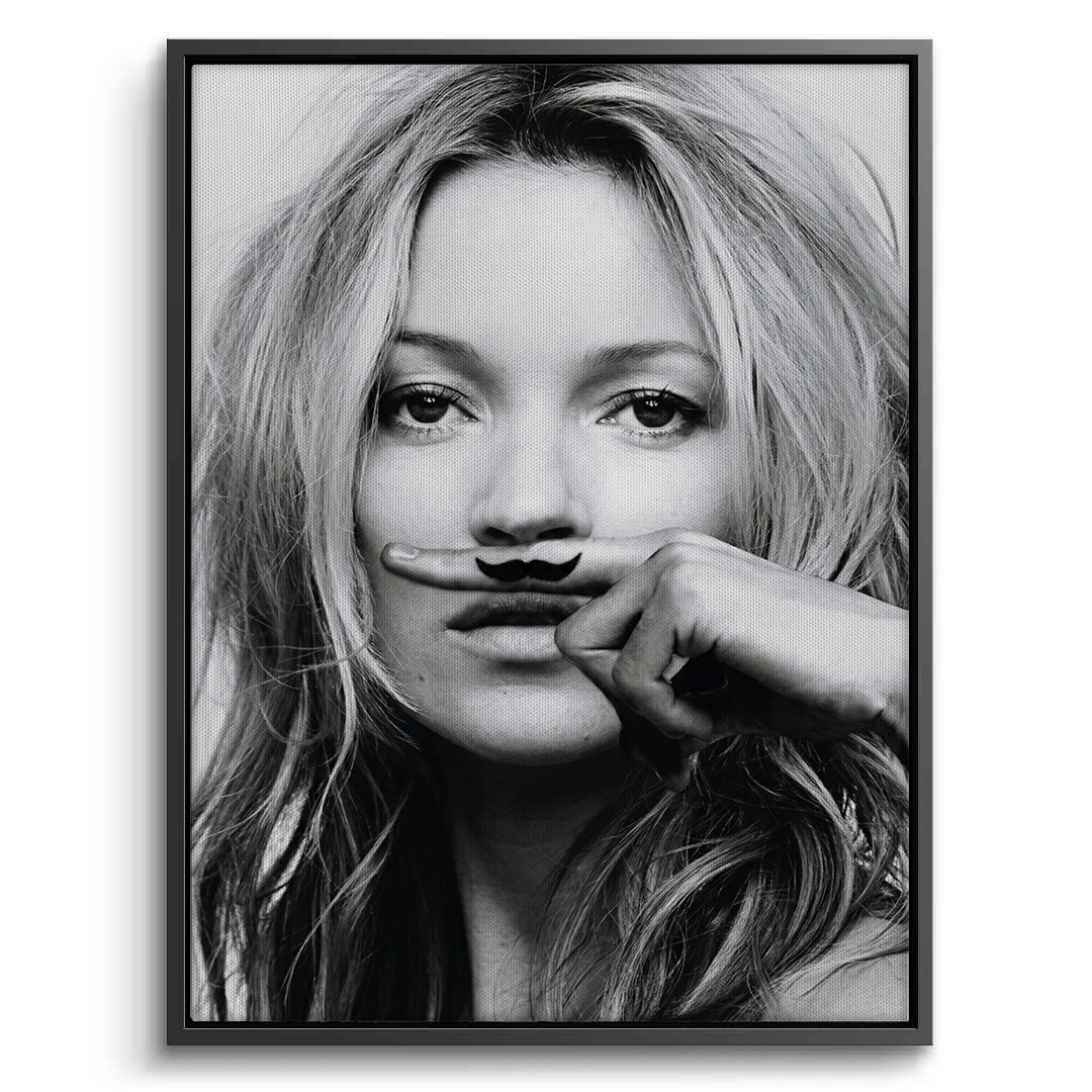 2Mustache Finger - Canvas