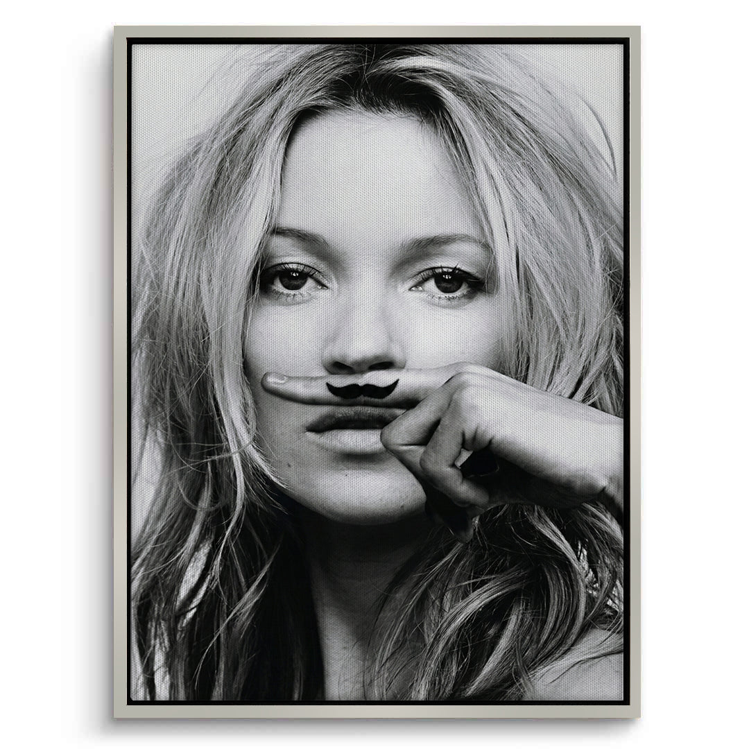 2Mustache Finger - Canvas