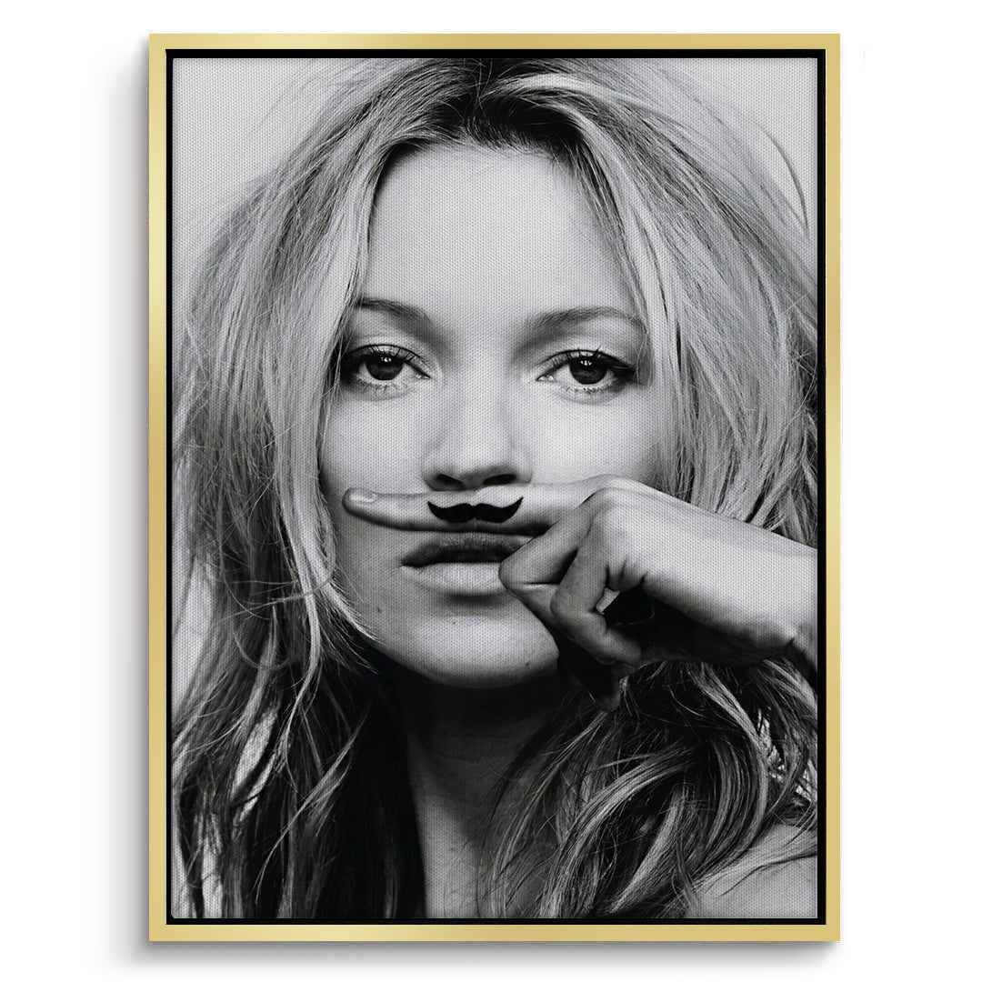2Mustache Finger - Canvas