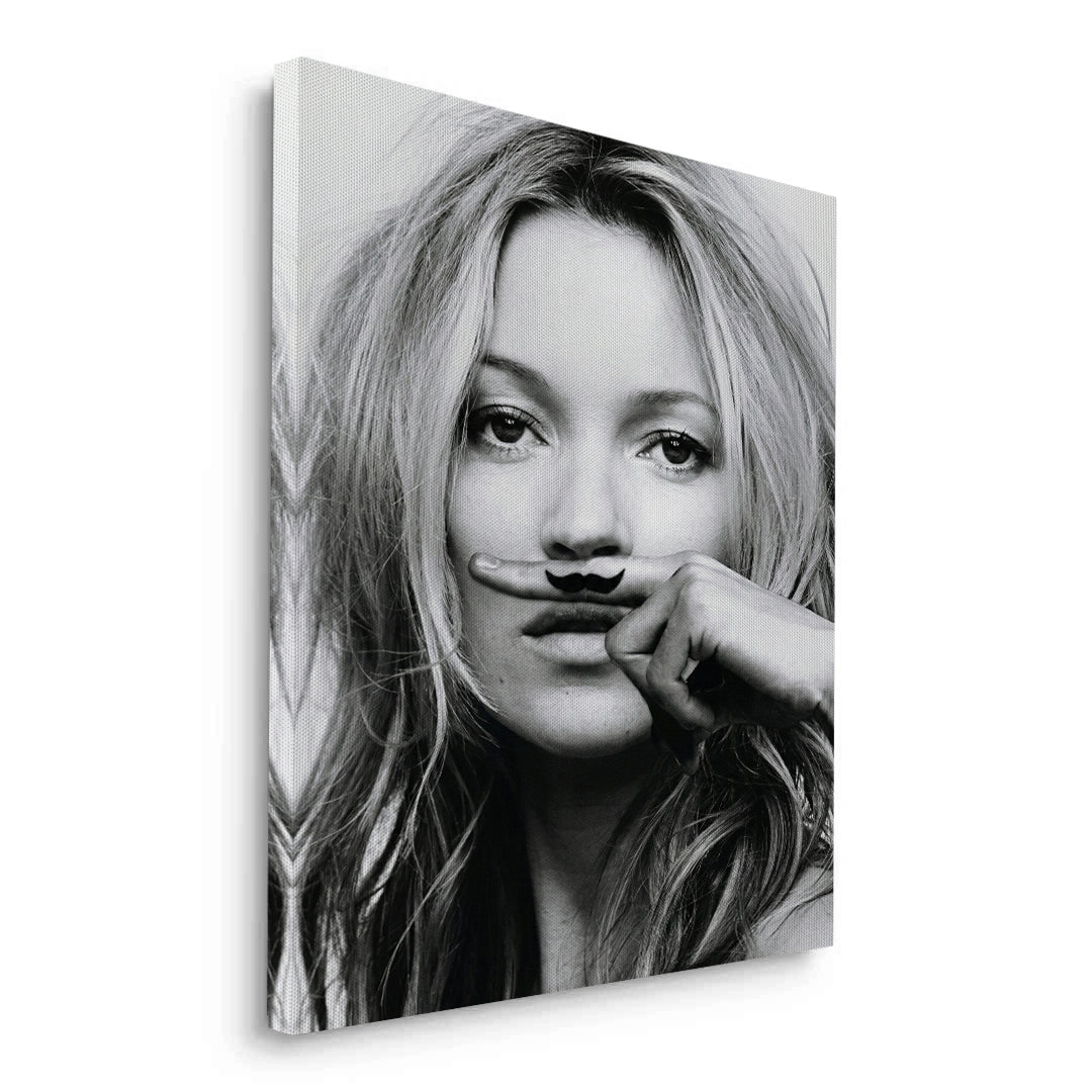 2Mustache Finger - Canvas
