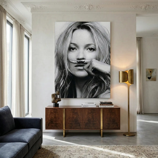 Mustache Finger - Canvas