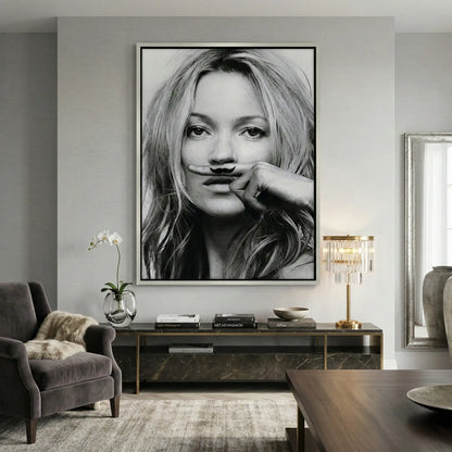 Mustache Finger - Canvas