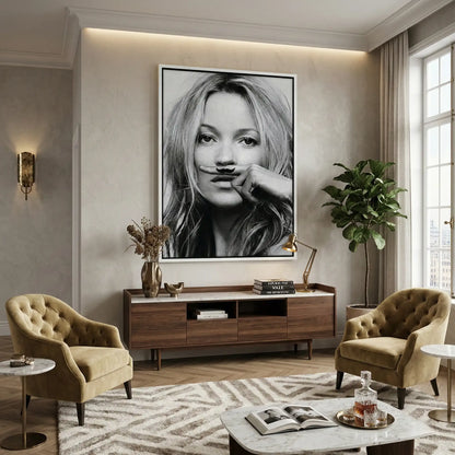 Mustache Finger - Canvas