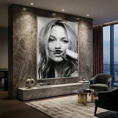 Mustache Finger - Fine Art