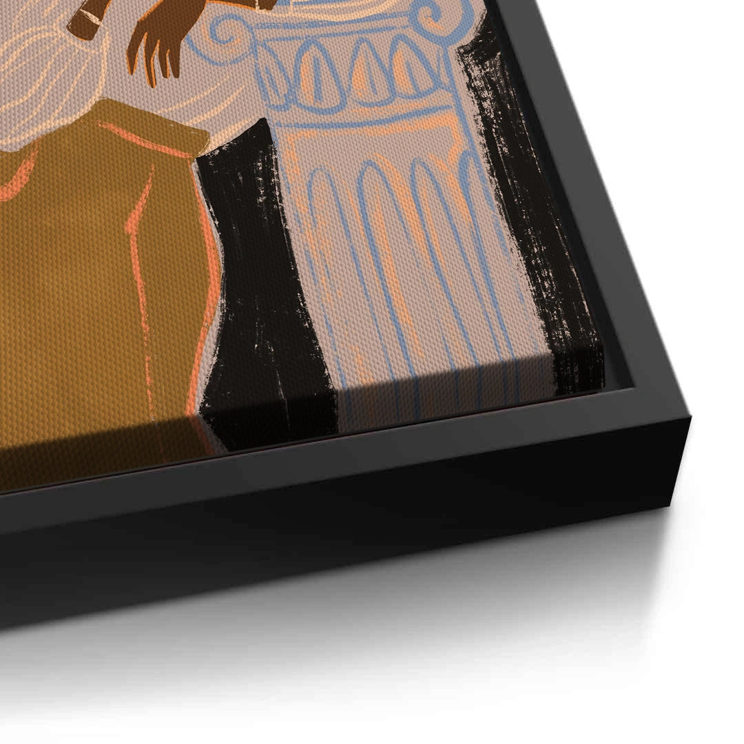 2Muted Botanical Portrait - Canvas