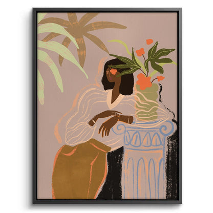 Muted Botanical Portrait - Canvas