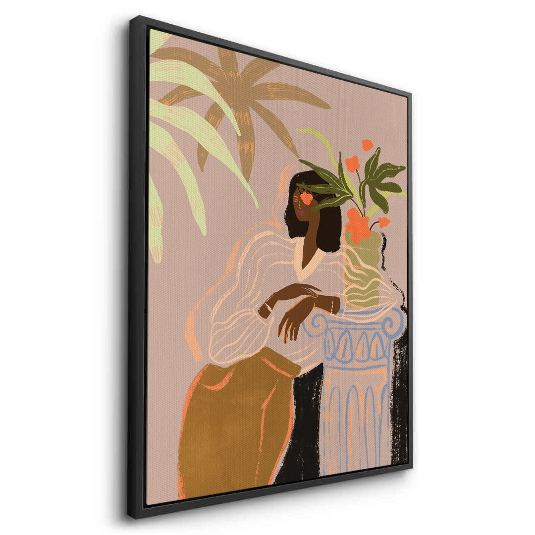 2Muted Botanical Portrait - Canvas