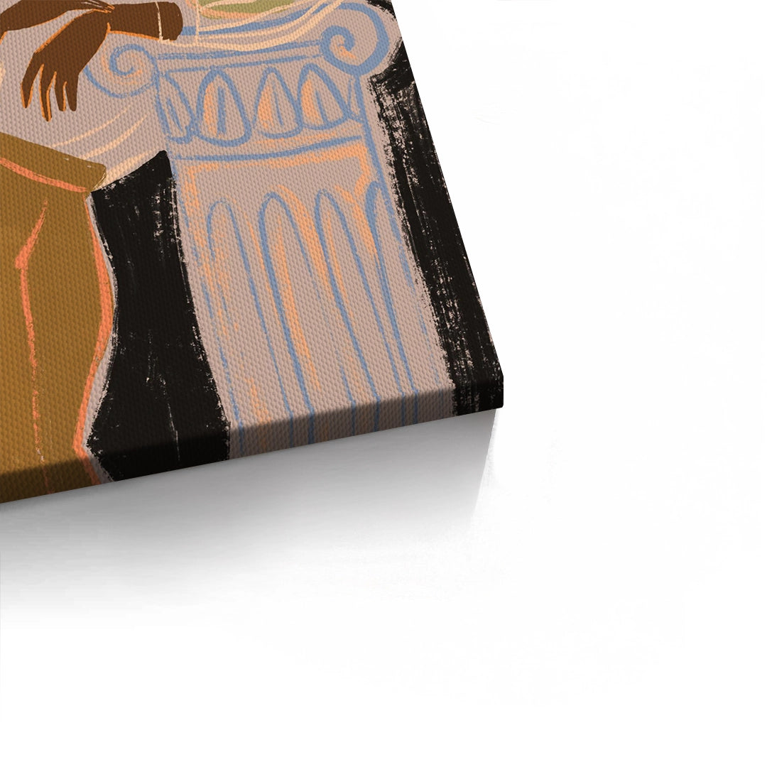 2Muted Botanical Portrait - Canvas