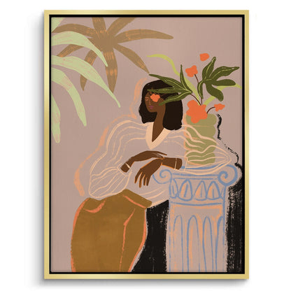 Muted Botanical Portrait - Canvas