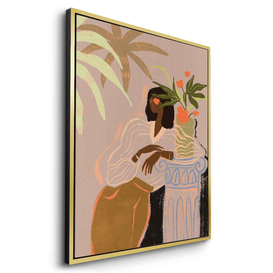 2Muted Botanical Portrait - Canvas