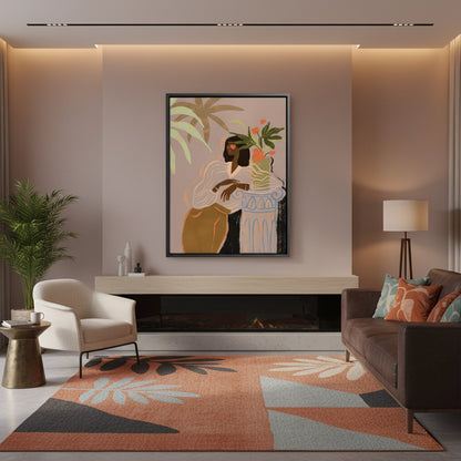 Muted Botanical Portrait - Canvas