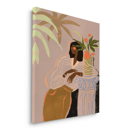 Muted Botanical Portrait - Canvas