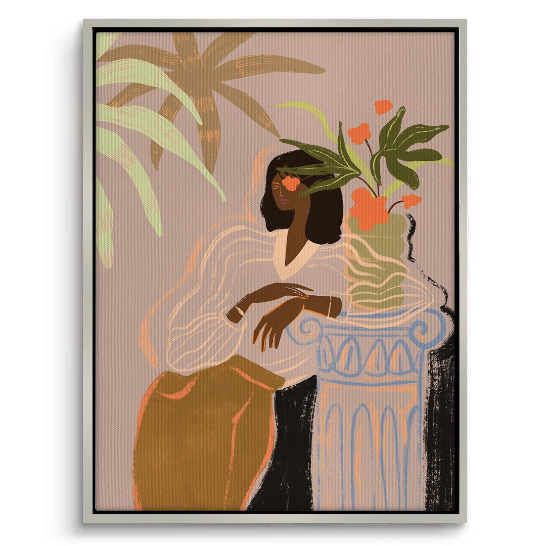 2Muted Botanical Portrait - Canvas