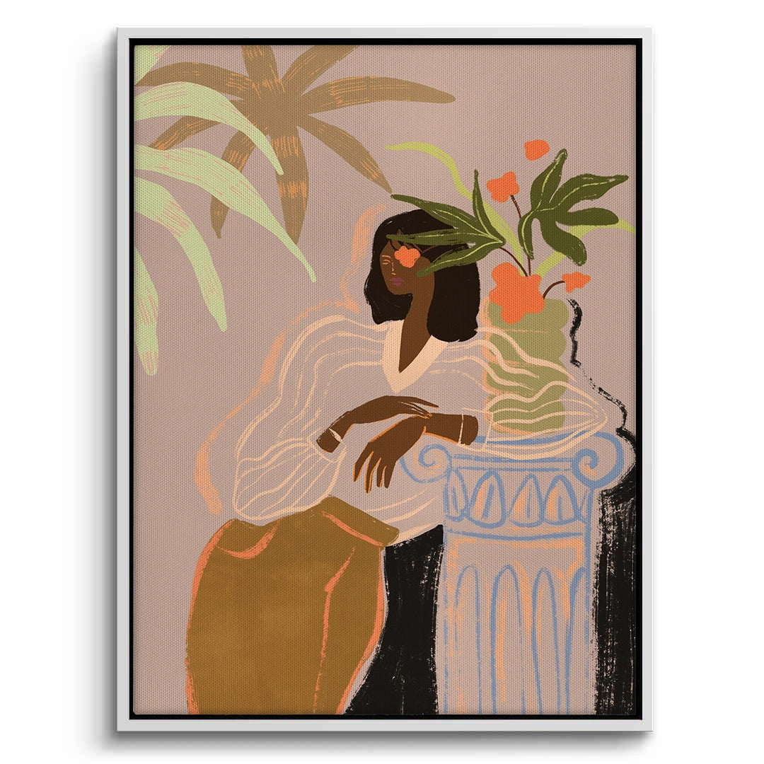 2Muted Botanical Portrait - Canvas