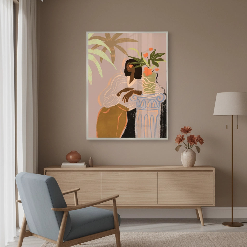 2Muted Botanical Portrait - Fine Art