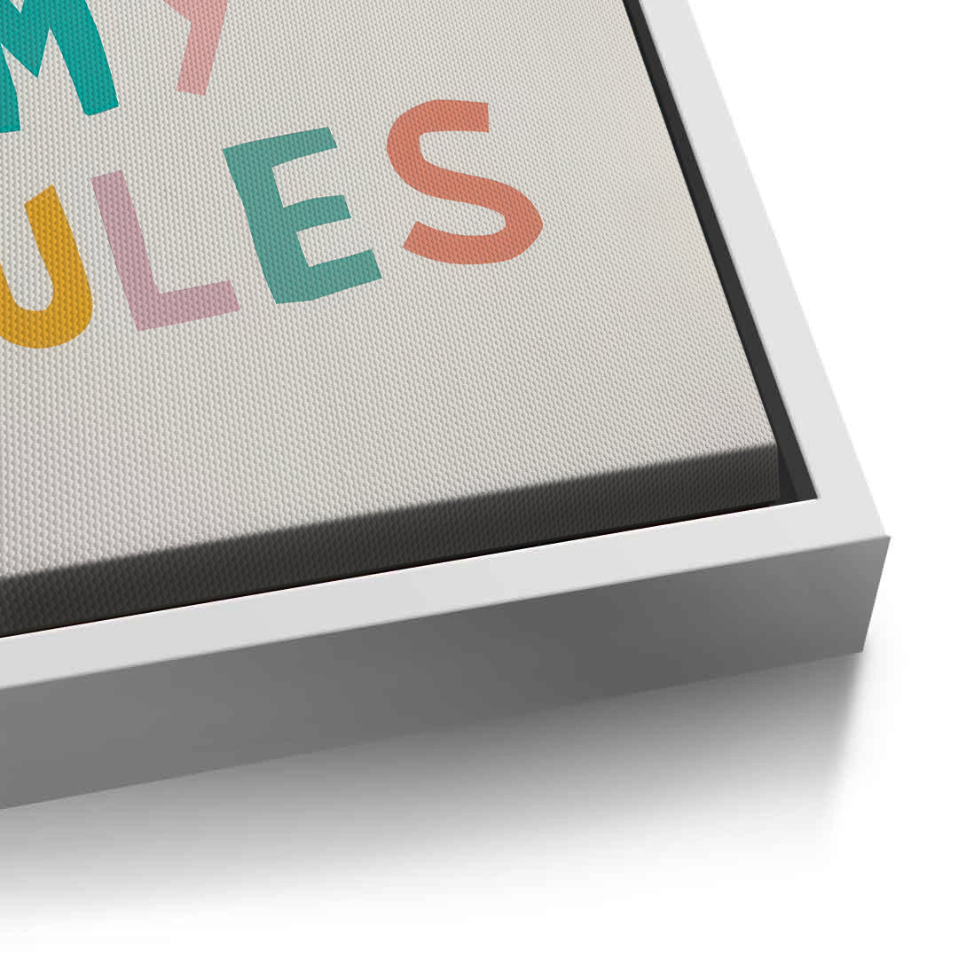 2My room my rules - Canvas