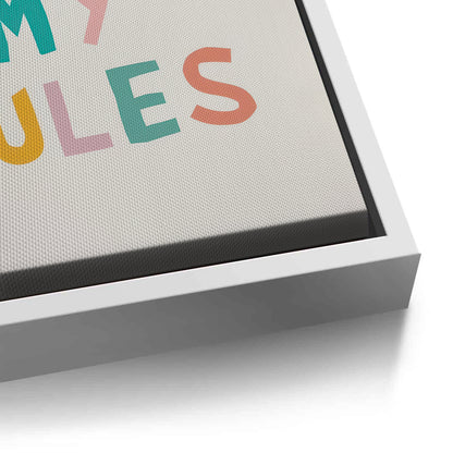 My room my rules - Canvas
