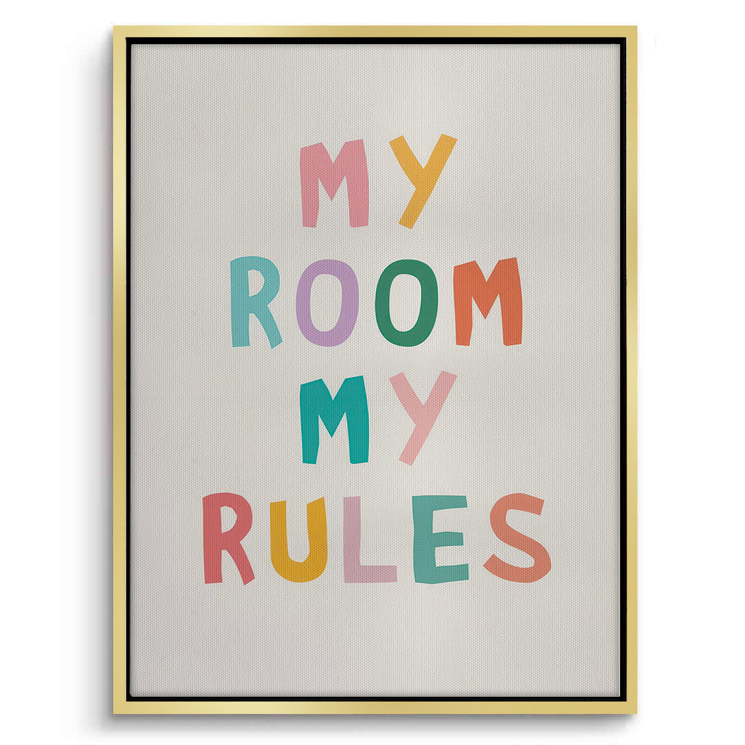 2My room my rules - Canvas