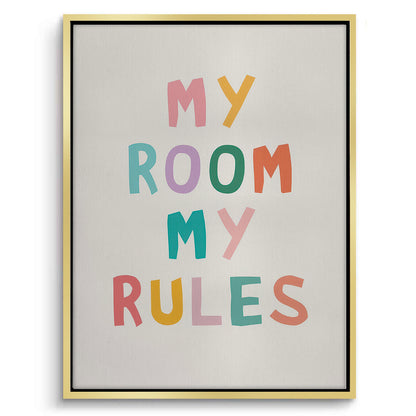 My room my rules - Canvas