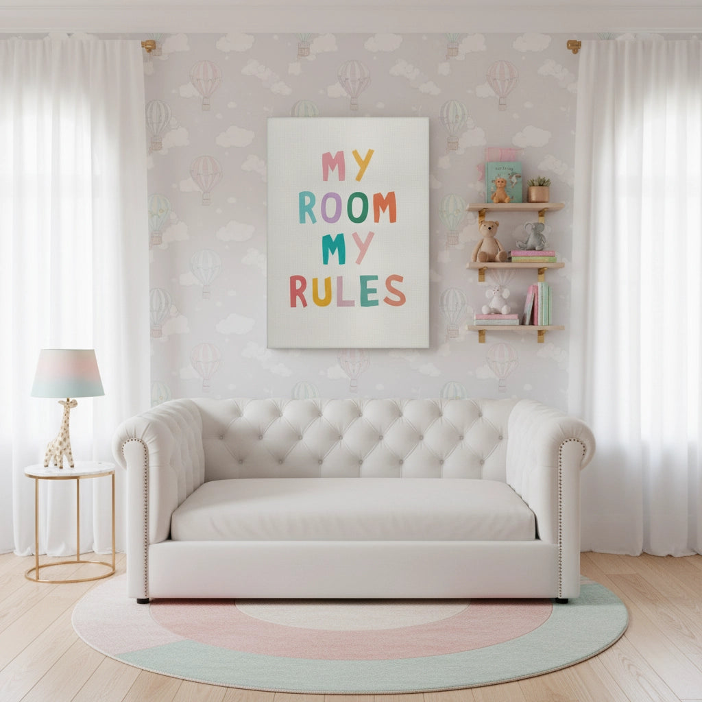 My room my rules - Canvas - Jasmineart.ae