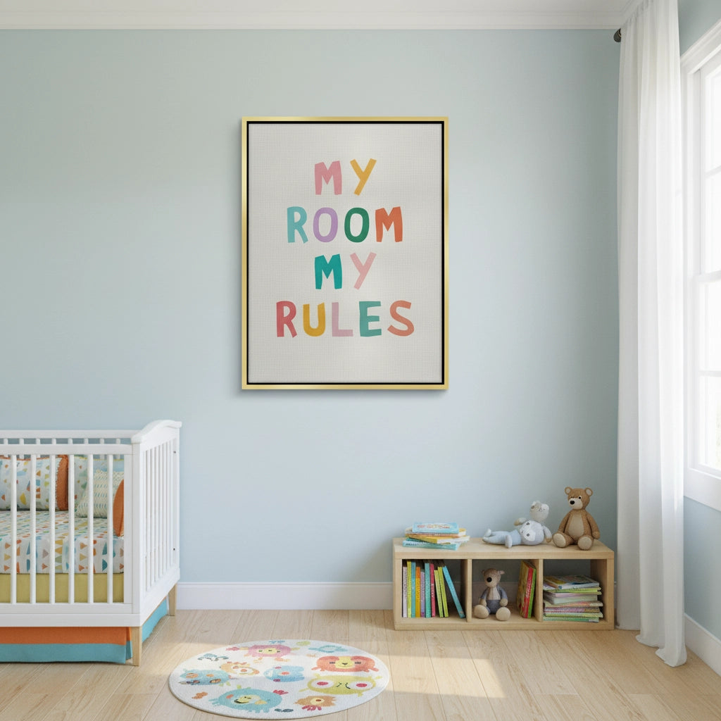 2My room my rules - Canvas