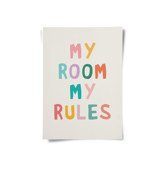 My room my rules - Poster