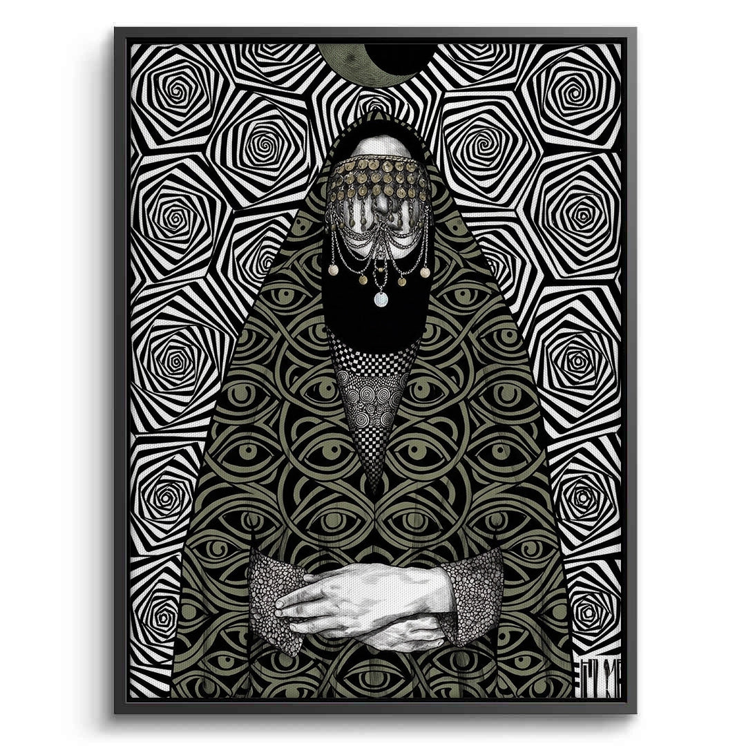 2Mystic Eye Abaya - Canvas