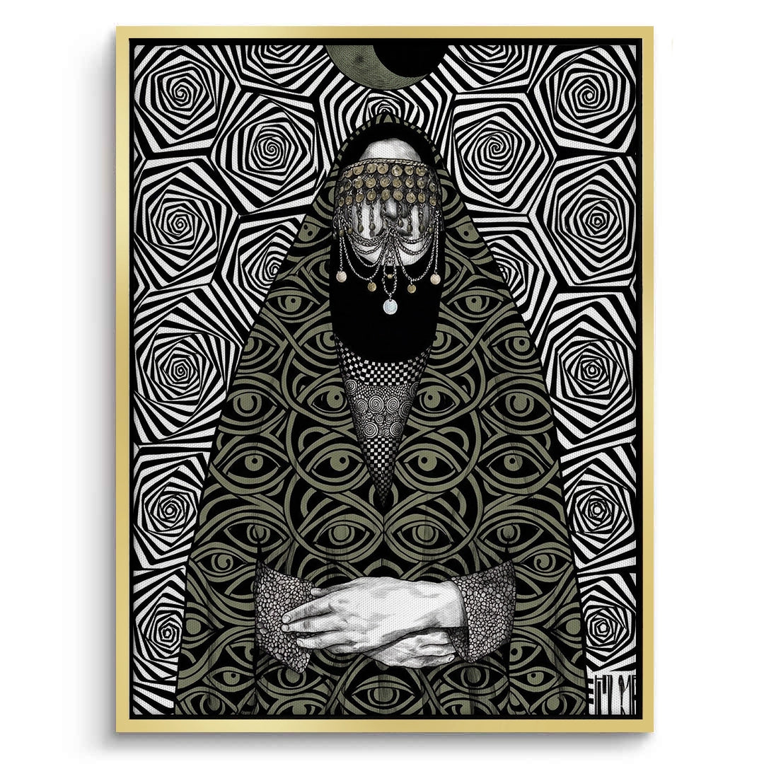 2Mystic Eye Abaya - Canvas