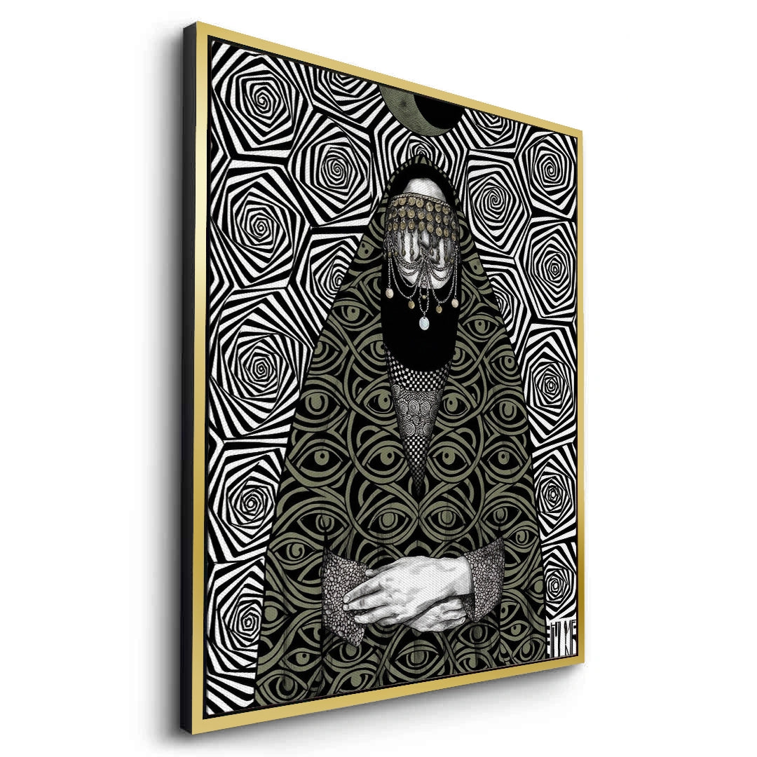2Mystic Eye Abaya - Canvas