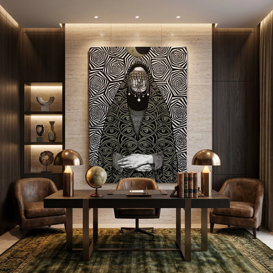 Mystic Eye Abaya - Canvas
