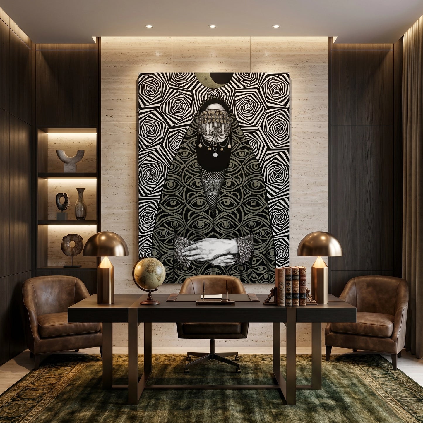 2Mystic Eye Abaya - Canvas
