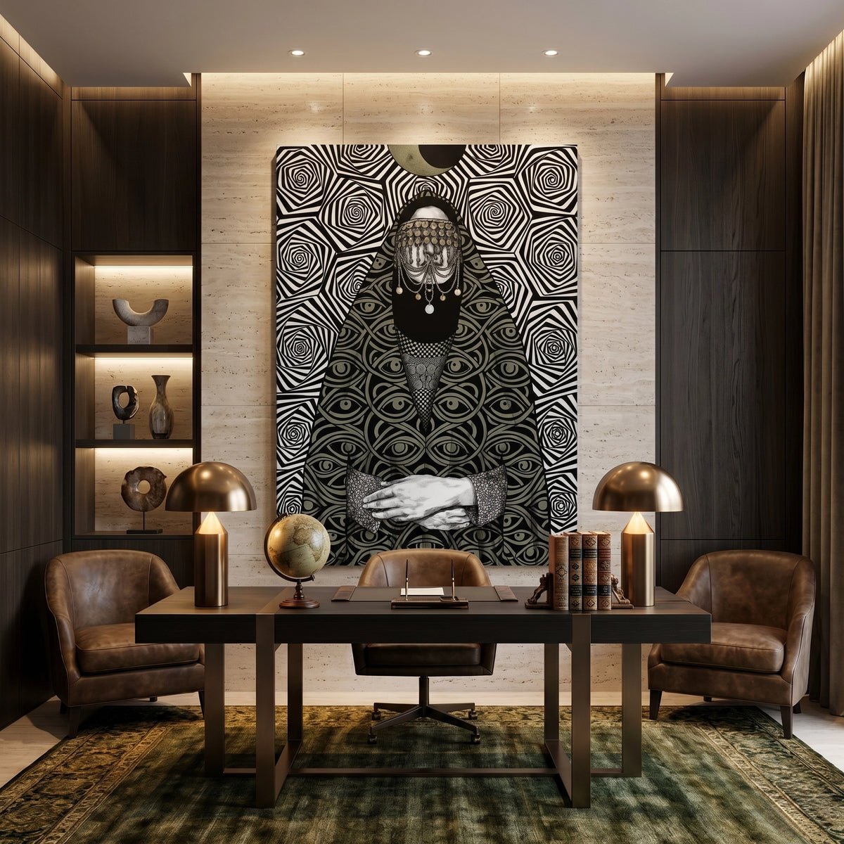 Mystic Eye Abaya - Canvas