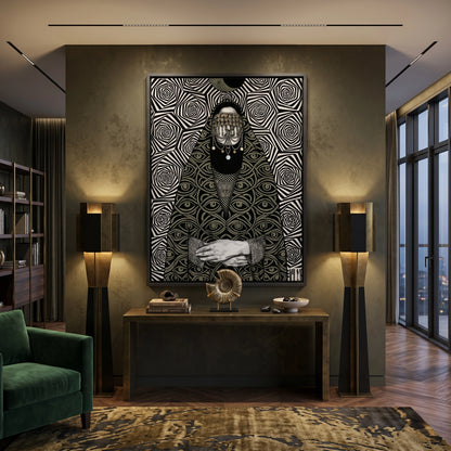 Mystic Eye Abaya - Canvas