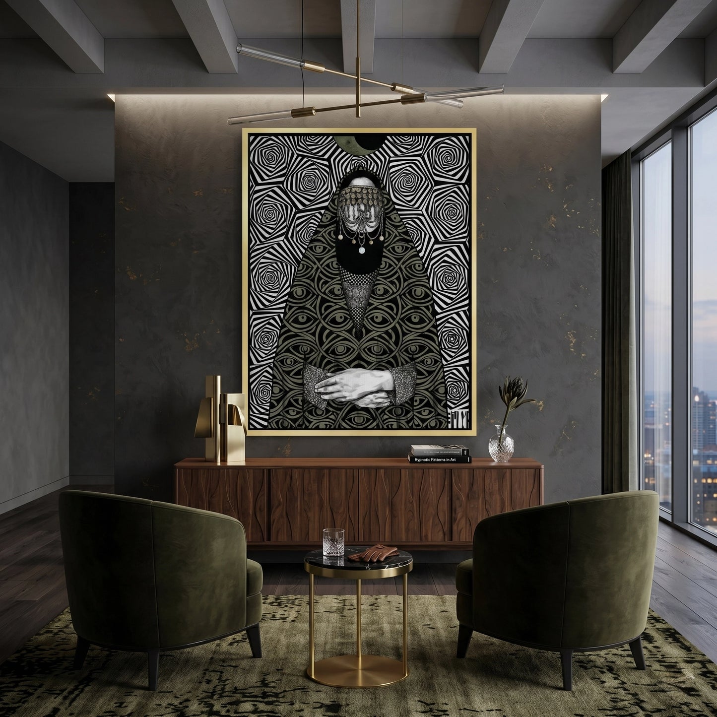 2Mystic Eye Abaya - Canvas