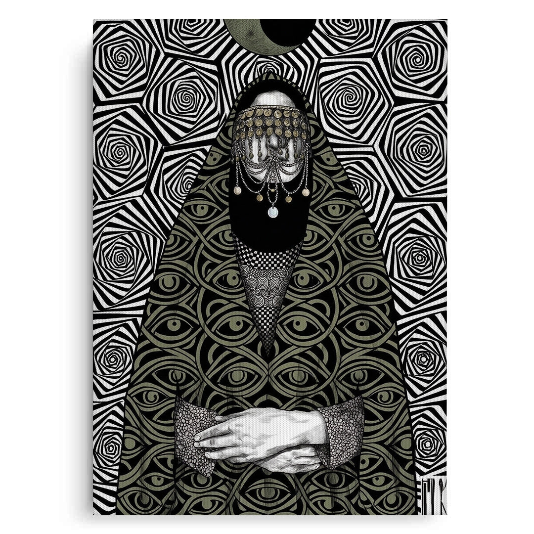 2Mystic Eye Abaya - Canvas