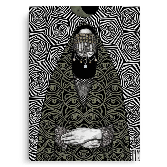 Mystic Eye Abaya - Canvas