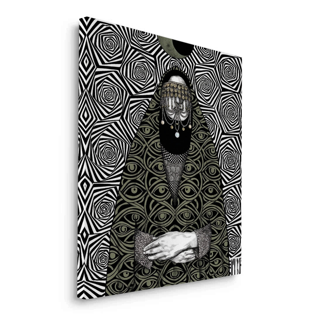 2Mystic Eye Abaya - Canvas