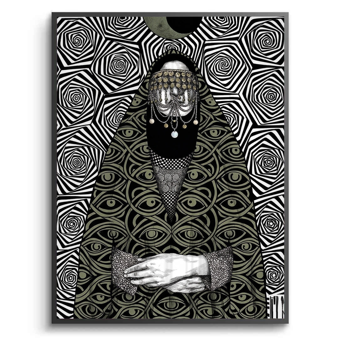 2Mystic Eye Abaya - Fine Art