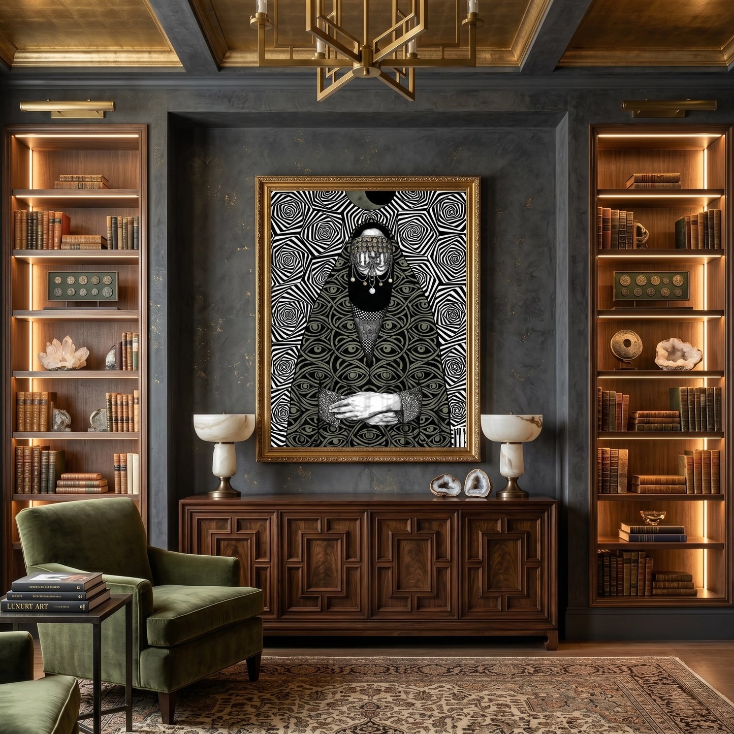 2Mystic Eye Abaya - Fine Art