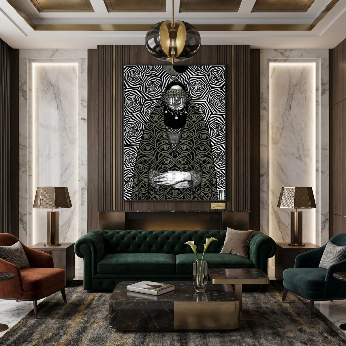 Mystic Eye Abaya - Fine Art